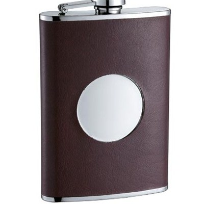 HF122 9oz Stainless Steel Barware Square Shape Hip Flask Wine Flask with Logo Position