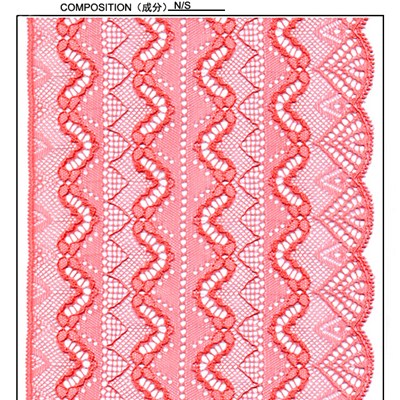 17.5 Cm Vetical Waved Galloon Lace(J0062)