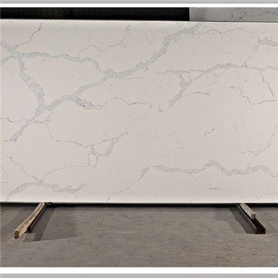 Carrara White Marble Color Quartz Stone Slabs