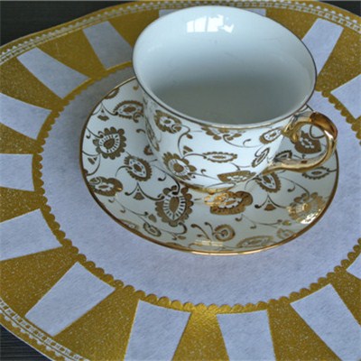 Gold Round Placemat