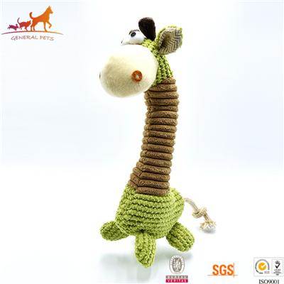 Giraffe Stuffed Dog Chew Toy