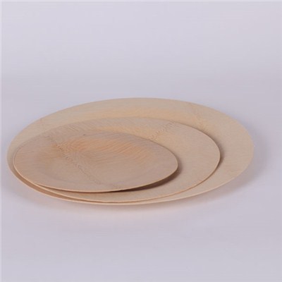 Bamboo Veneer Round Plate