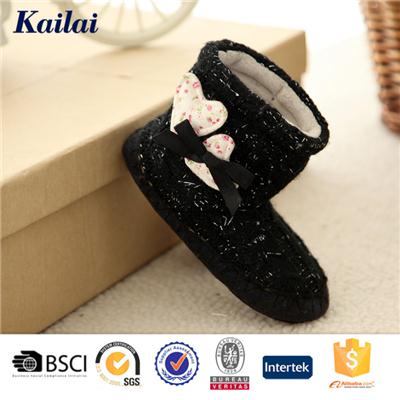 Cashmere Heart-shaped Bowknot Baby Boot