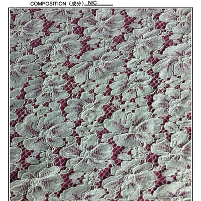 Attractive Nylon And Cotton Lace Fabric For Lady’s Garment (R2135)