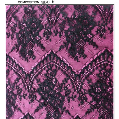 Black Color Lace Fabric (R2126)