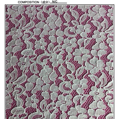 Cotton And Nylon Lace Fabric (R2124)