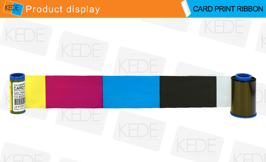 Compatible Card Printer Ribbon for Zebra 800015-140 YMCKO Color