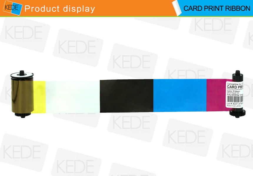 Compatible Card Printer Ribbon for IDP Smart 650634 Color