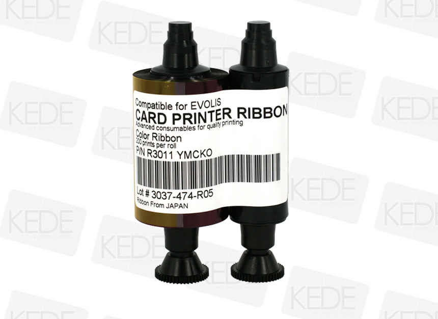 Compatible Card Printer Ribbon for Evolis R3011 YMCKO