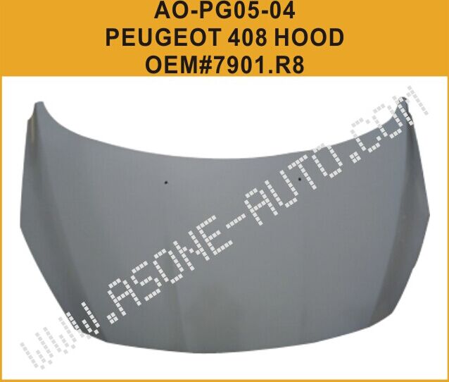 AsOne Hood/Bonnet For Peugeot 408 Auto Kit OEM=7901.R8