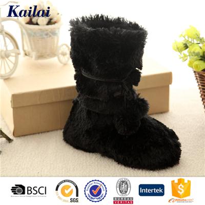 PV Plush Pom-pom Boots