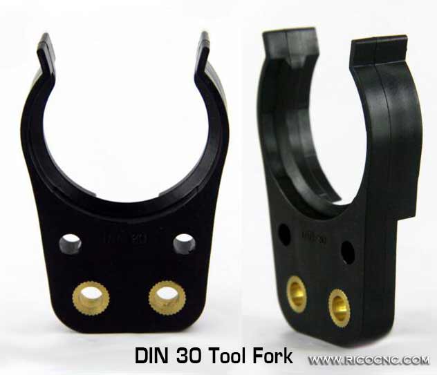DIN30 Black ISO 30 Plastic Tool Holder Forks for ATC HSD Spindle