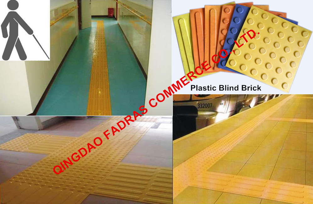 PVC/TPU Plastic Blind Tracks Brick, Rubber Blind Brick