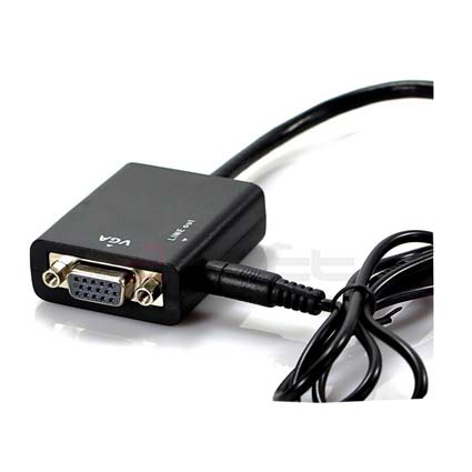 HDMI Male to VGA Female Video Converter Adapter With Audio Output for PC DVD HDTV PS3 HD 1080P