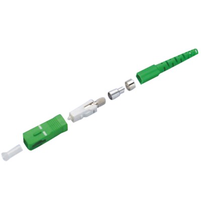 Singlemode Simplex SC/APC Fiber Optic Connector
