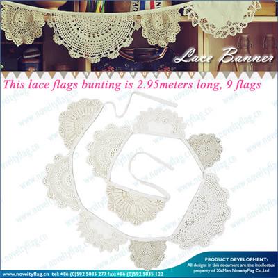 Custom Made Lace Flags Bunting
