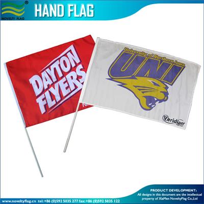 Custom Made Polyester Hand Flags
