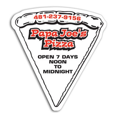 Pizza Slice Magnet Without Toppings 2.44in X 2.63in Magnets