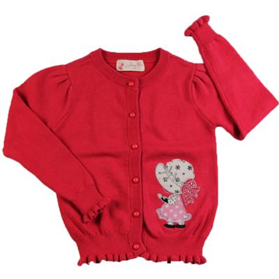 classic infant girl's jersey cardigan sweater competitive price crewneck rib knitwear