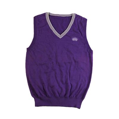 2016 fall purple vest african market campus vest jersey colorblock vest sweater