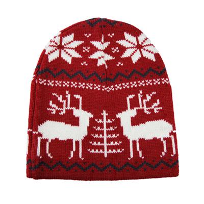 2015 autumn classic christmas moose beanie knitted jacquard hat