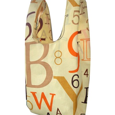 Colorful English Letters Printed Beach Bag