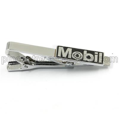 Silver Engraved Tie Clips