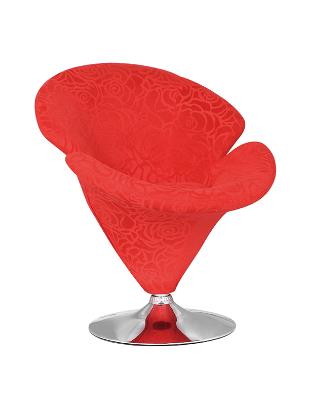 Red Leather Bar Stool With Backrest