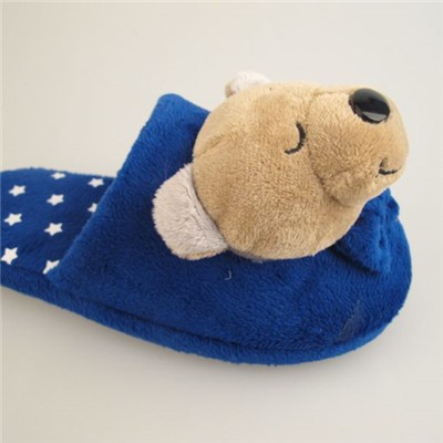 Funny Cute Bear Audit Plush Indoor Slipper