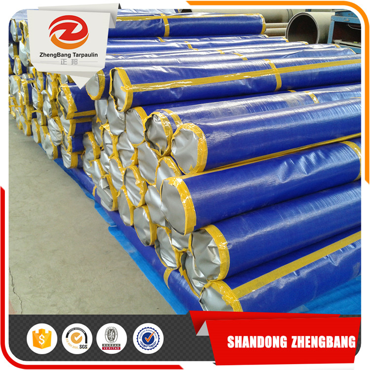 Blue/orange/white PE waterproof tarpaulin sheet China