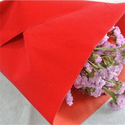 Red Flocked Nonwoven Sheet