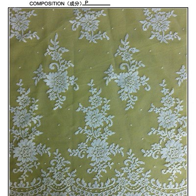 White Bridal dress Lace fabric(W105159 )