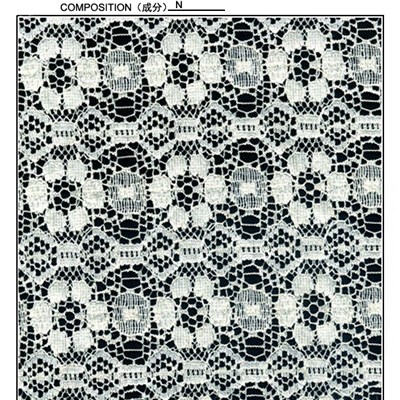 145cm Floral Design Lace Fabric (R502)