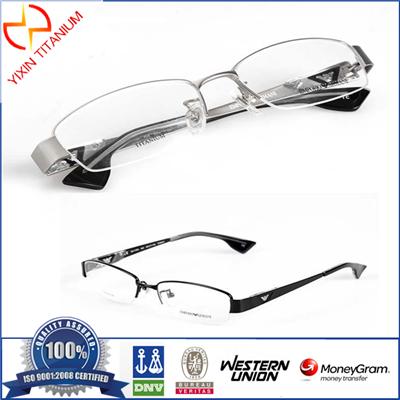 Half-rim Optical Glasses Pure Titanium Frames