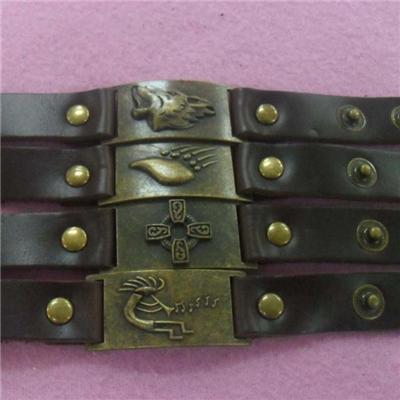 2015 Hot Drilling Leather PU Leather Bracelet With Cool Fashion Bracelets Don''t Rub Off Spring, Summer, The New Hot,Welcome To Sample Custom