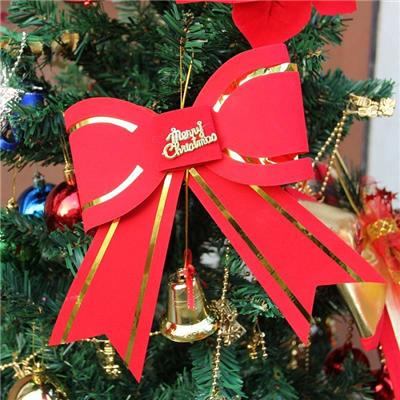 Christmas Accessories Big Red Bow Tie, Christmas Tree Ornaments Red Bow,Welcome To Sample Custom