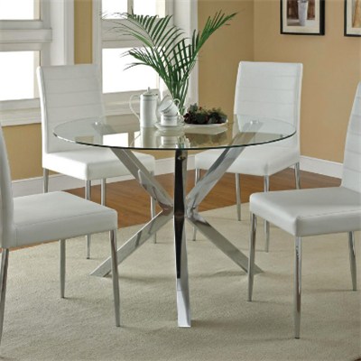 Laminated Glass Round Edge Dinner Table