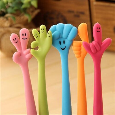 Lovely Colorful Carton Silicone Finger Pen (YB-5)