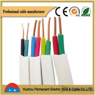 Câble plat Non flexibles de PVC isolation