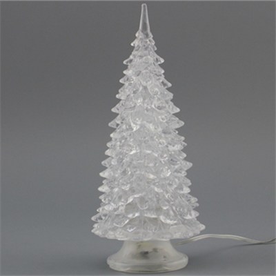 Light Up Color Acrylic LED Crystal Christmas Tree （BC302B)