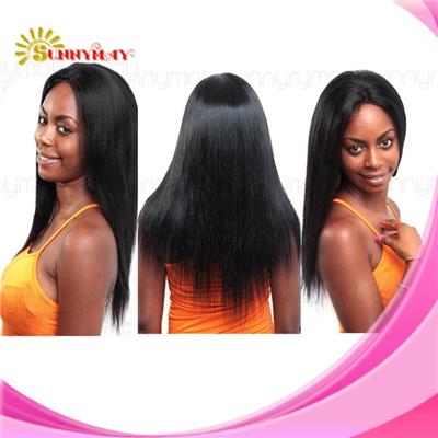 Cheap Long Silky Straight Glueless Lace Front Wigs Human Indian Remy Hair Wig Fast Shipping Natural Hairline For Black Women