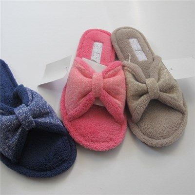 Anti-slip Coral Fleece Open-toed Woman Slipper