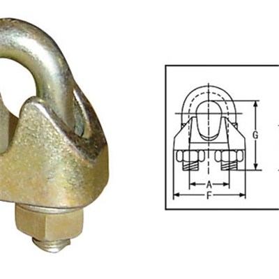Din 1142 Galv Malleable Wire Rope Clip