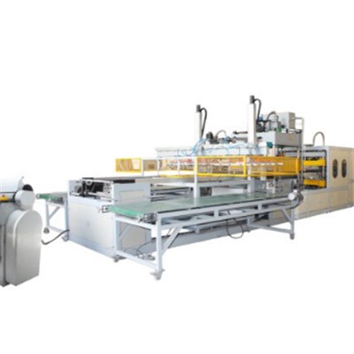Fully Automatic Vacuum Forming Machine With Double Robot Arm