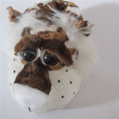 OEM Custom Cute Winter Plush Stuffed Animal Slippers