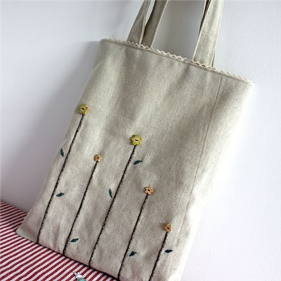 Washed Fabric Tote