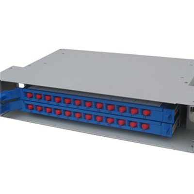24 Fiber SC/ST/FC/LC Adapters Fiber Optic Splicing And Distribution Unit