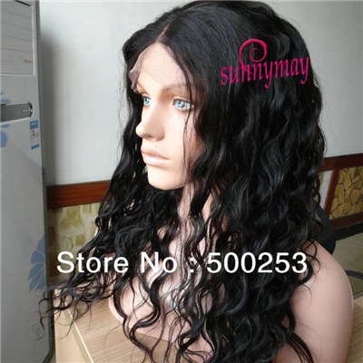 Sunnymay Middle Parting Loose Wave Glueless Virgin Brazilian Hair Lace Front Wig
