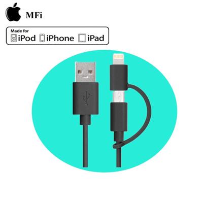 2 In 1 Usb Cable With 8p And Micro Cable