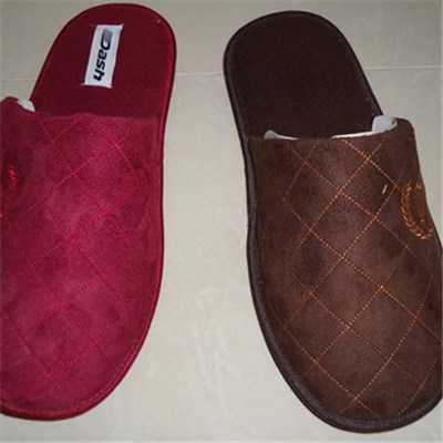 Low Price Suede Man Slipper Hand Meed Shoe